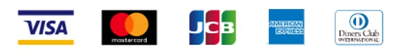 VISA / Mastercard / JCB / American Express / Diners Club